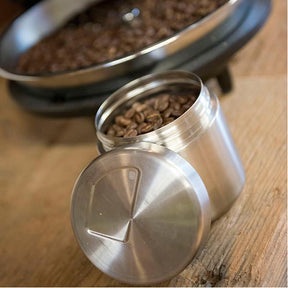 Brushed Stainless Steel Food Canister 8oz