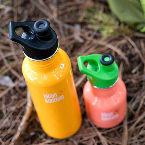 Klean Kanteen Brushed Stainless Insulated Sport Kids Water Bottle