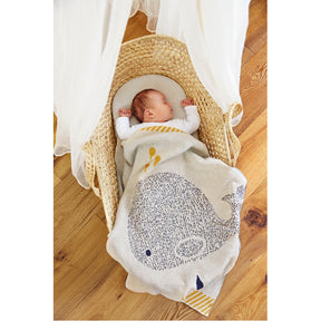 Little Water Organic Cotton Knitted Baby Blanket