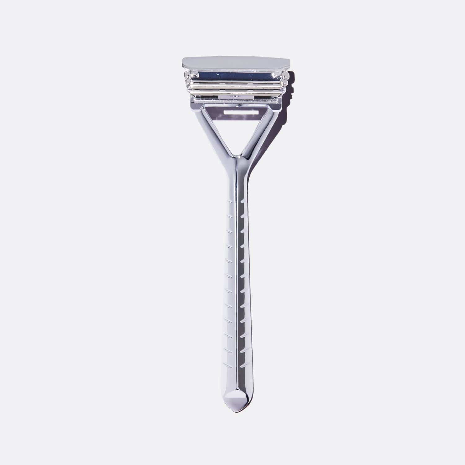 Leaf Shave Chrome Leaf Pivoting Head Stainless Steel Razor