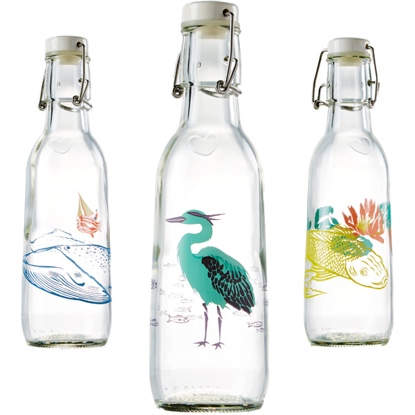 Love Bottle - Beautiful Reusable Glass Water Bottles