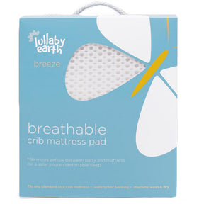 Lullaby Earth Breathe Safe Waterproof Crib Mattress Pad
