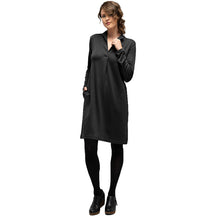 Women's Longsleeve Elementerry Mock V Dress