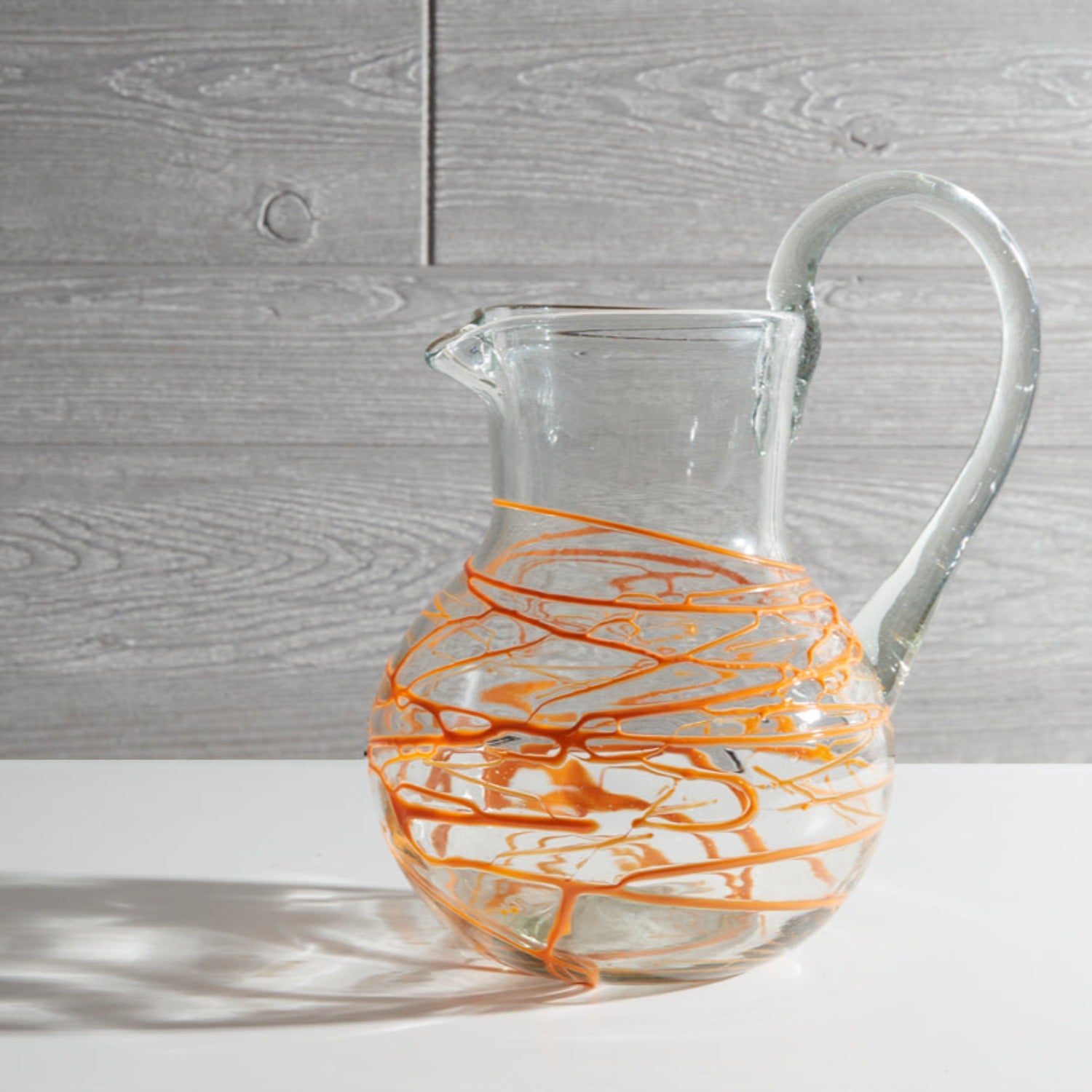 Handblown Glass Pitcher