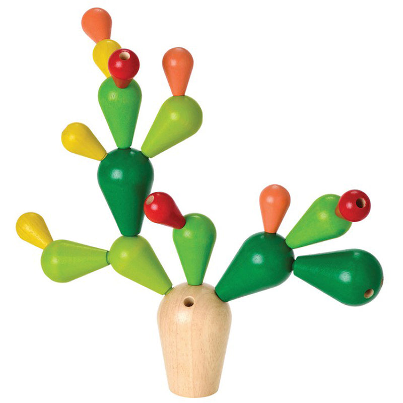 Wooden Balancing Cactus Game