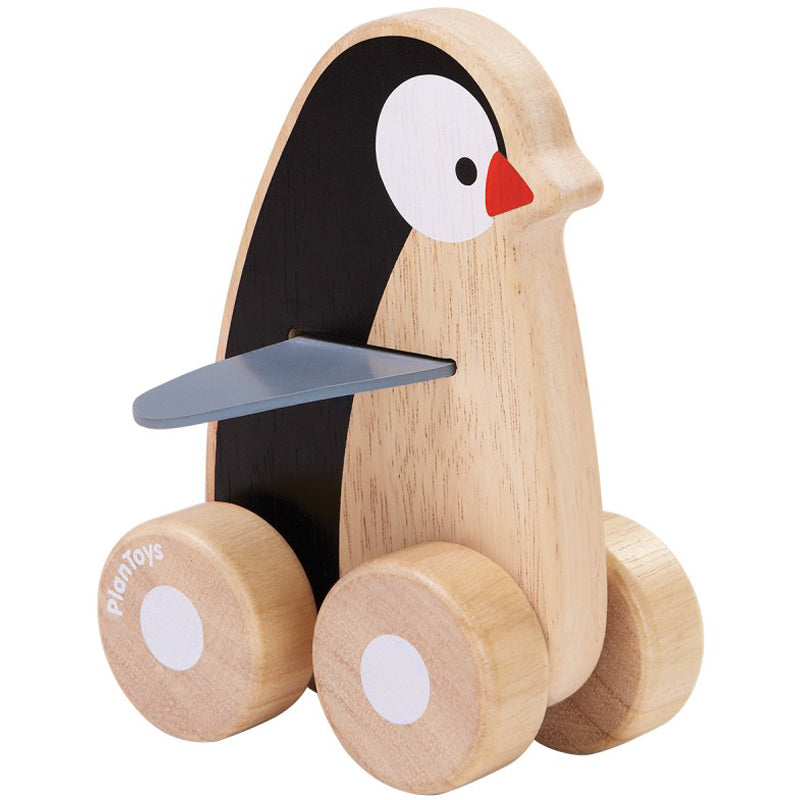 Penguin Wheelie Wooden Baby Toy