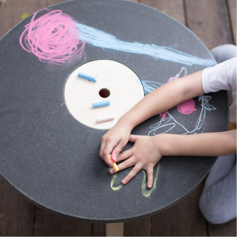Round Chalk Kids Table