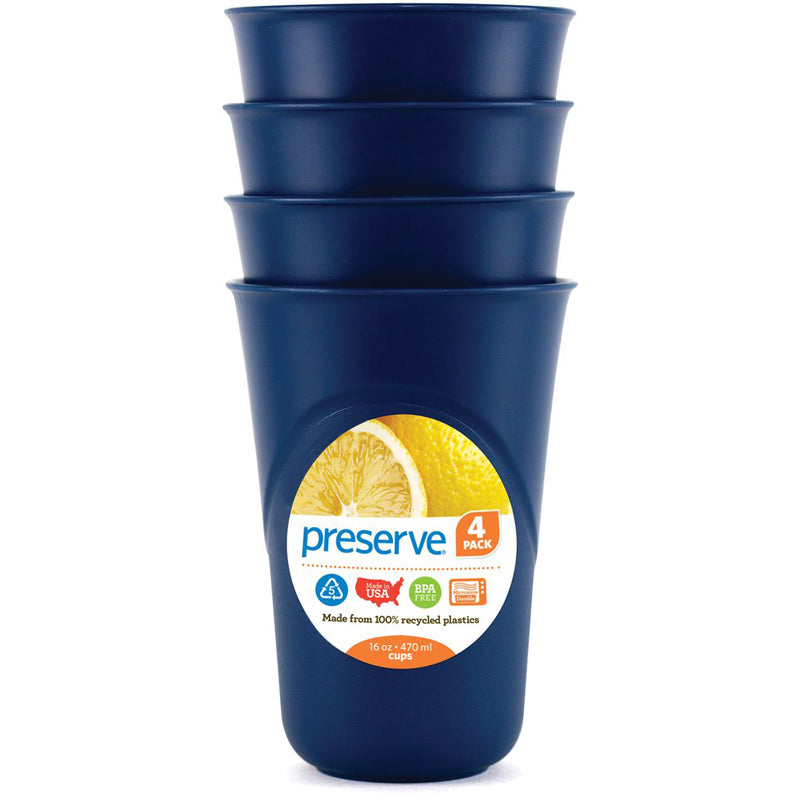 Everyday Recycled and Reusable Plastic Cups - 16oz. (4 Pk)