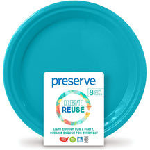 On-the-Go Large Recycled and Reusable Plastic Plates - 10.5" (8 Pk)