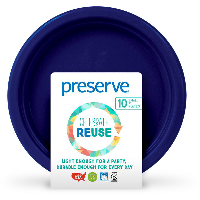 Preserve Everyday BPA Free Bowls Made from Recycled Plastic in the USA, Set  of 6, Midnight Blue