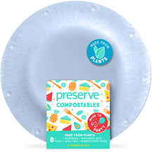 Preserve On-the-Go Small Recycled and Reusable Plastic Plates - 7 (10 Pk)