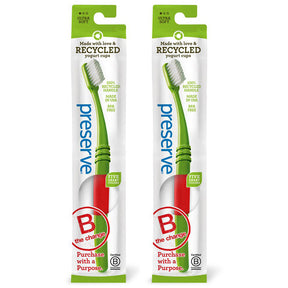 Ultra Soft Recycled Toothbrush - 2pk