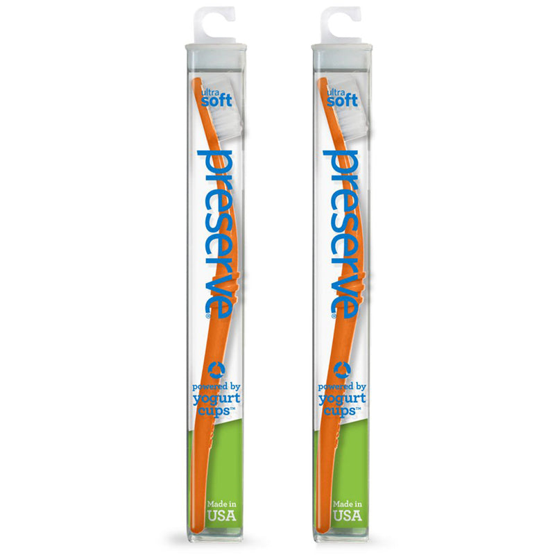 Ultra Soft Recycled Travel Toothbrush - 2pk