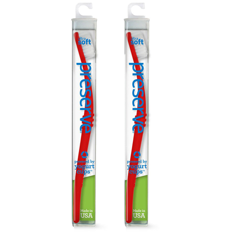 Ultra Soft Recycled Travel Toothbrush - 2pk