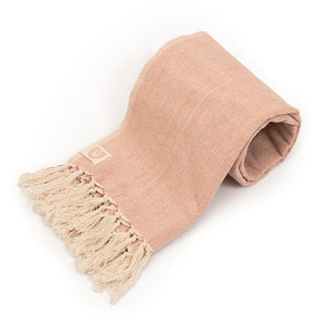 Handloomed Rose Quartz Yoga Towel