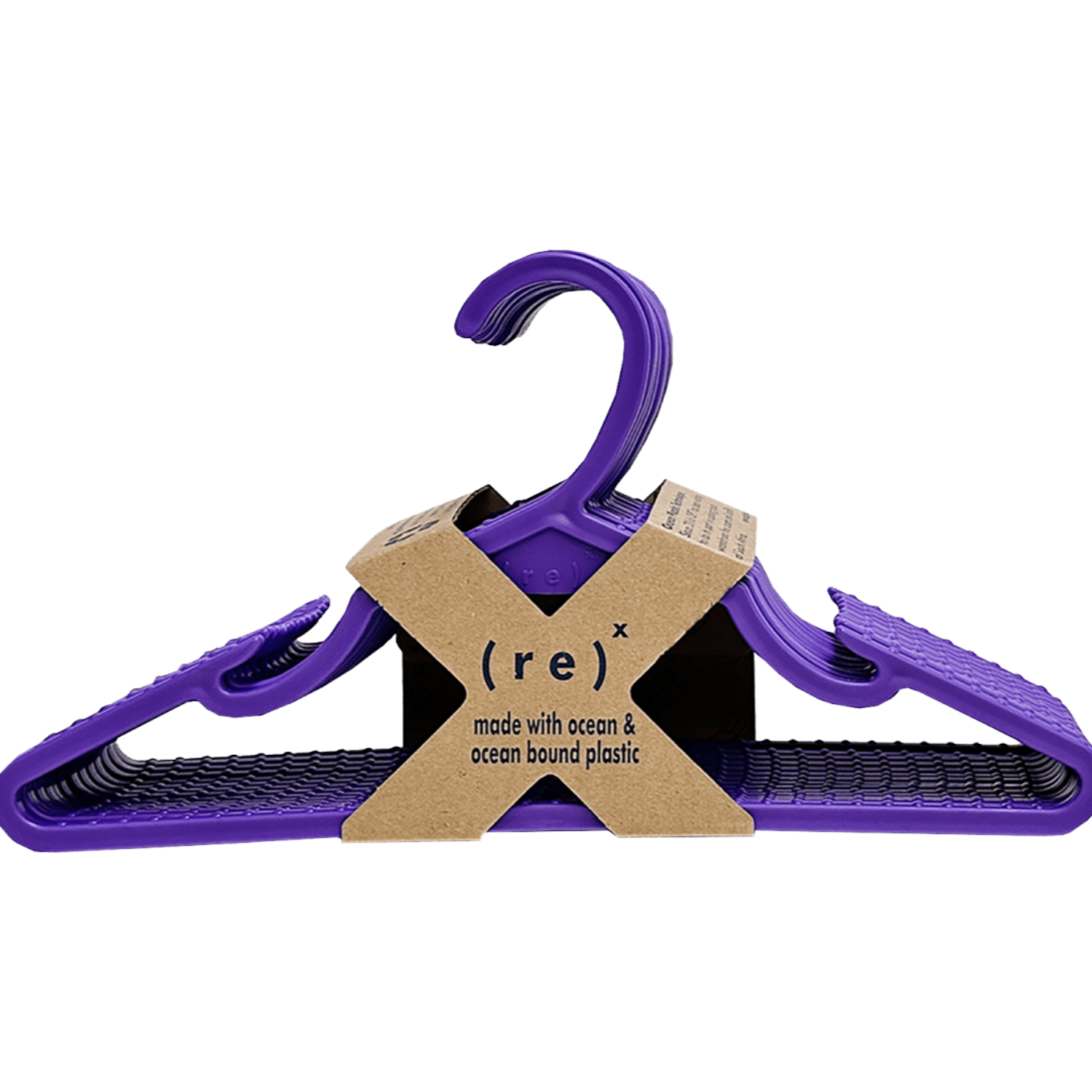 ( r e ) ˣ Eco-Friendly Hangers - Sustainable Clothing Hangers, Kids, 10 Pack, Multiple Colors