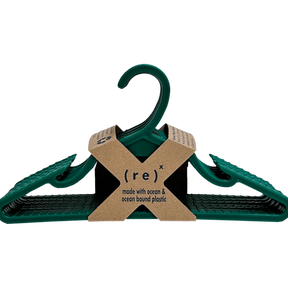 ( r e ) ˣ Eco-Friendly Hangers - Sustainable Clothing Hangers, Kids, 10 Pack, Multiple Colors