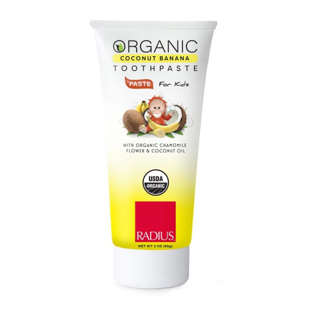 Kids Coconut Banana Organic Coconut Oil Toothpaste
