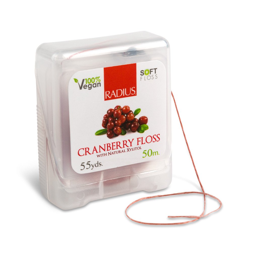 Vegan Cranberry Xylitol Floss 55yds