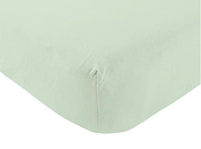 Organic Cotton Fitted Crib Sheet - Sage