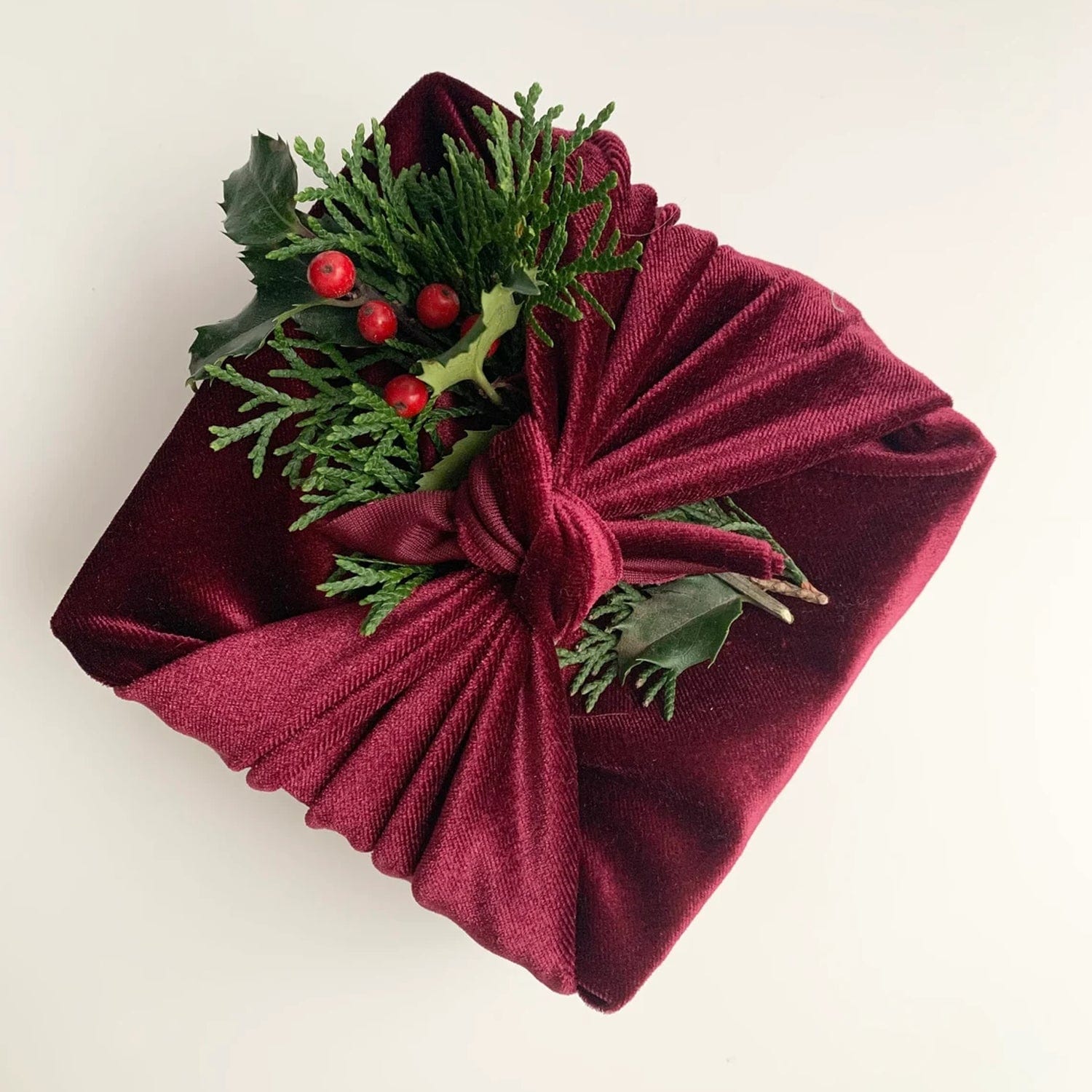 Saged Home Reusable Velvet Gift Wrap Set of 3