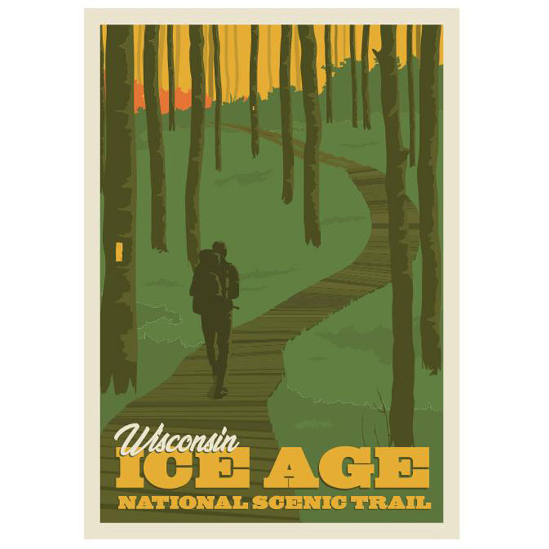 Recycled Paper Ice Age Boardwalk Poster