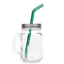 Mason Jar, Lid, and Reusable Straw Combo