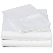 Pleated Organic Sateen Weave Sheet Set