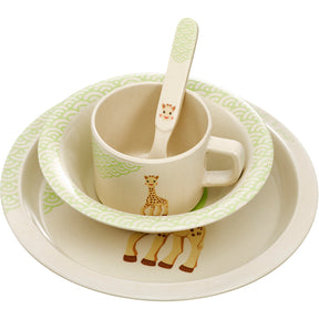 Sophie the Giraffe Kids Bamboo Dining Set