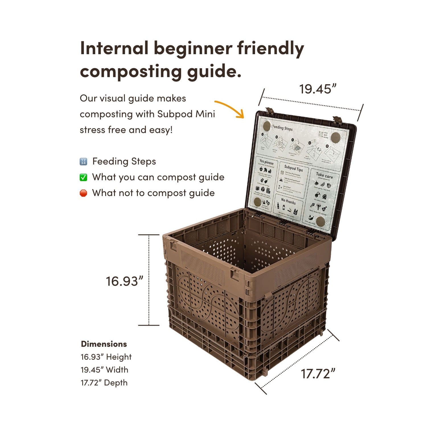 Subpod Subpod Mini Essentials Bundle- In-Garden Compost System