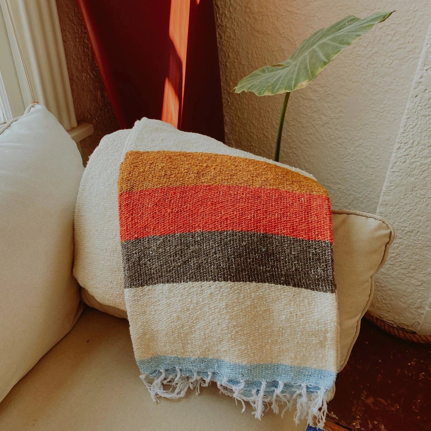 Sundream Coffee 70s Throw / 73 x 48 inches Recycled Beach Throws
