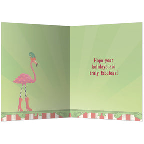 Fabulous Flamingos Holiday Greeting Cards 10pk
