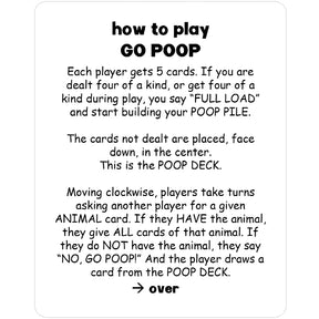 Kids Go Poop Playing Card Game