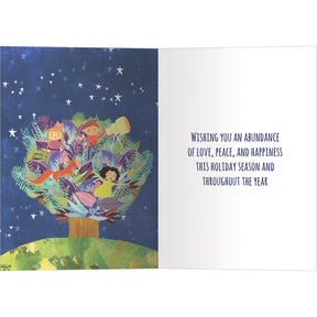 Children Tree Holiday Greeting Cards 10pk