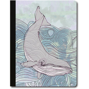 Deep Blue Whale Recycled ECO Composition Notebook