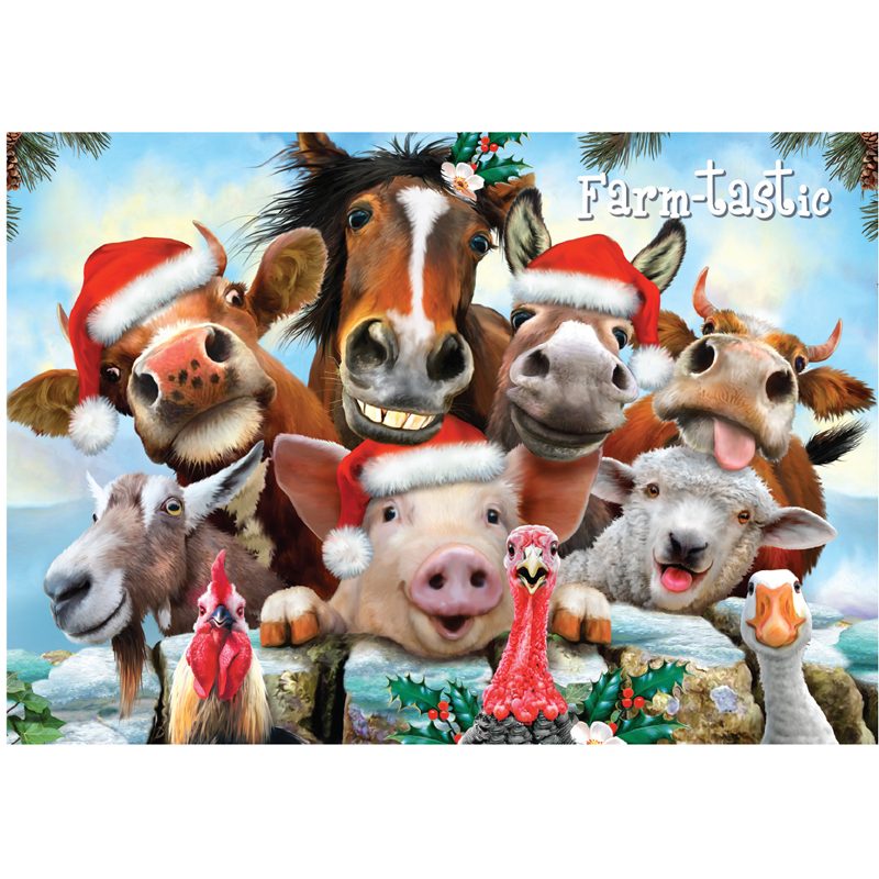 Farm-tastic Holiday Christmas Cards 10pk