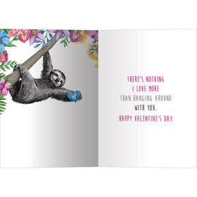 Let's Hang Sloth Valentine's Day Cards 4pk