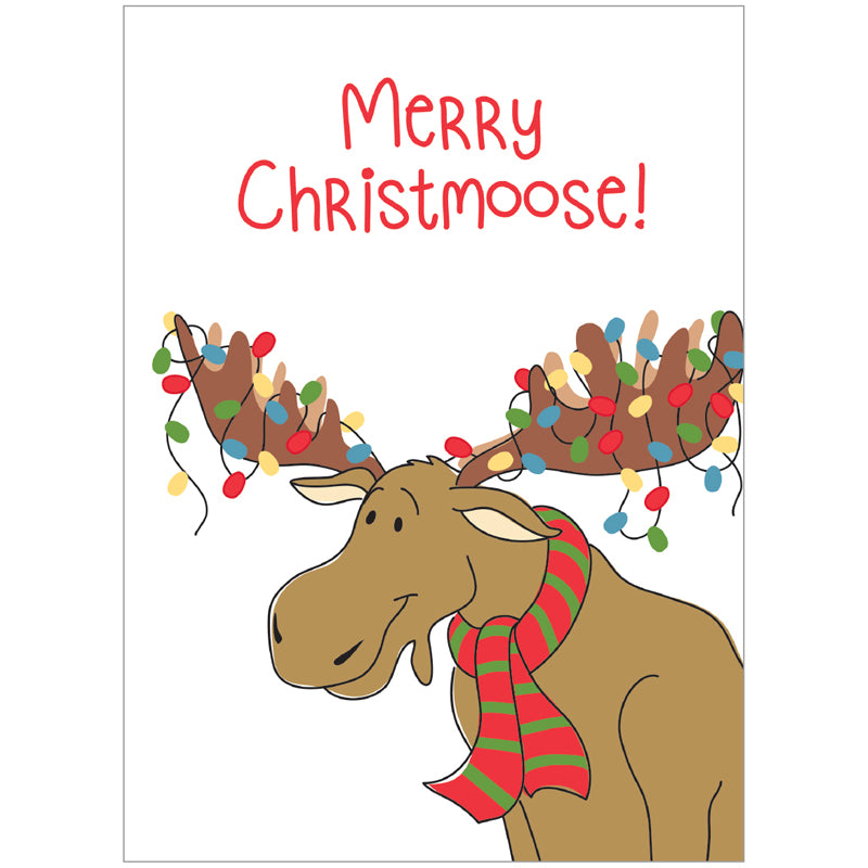 Merry Christmoose Christmas Cards 10pk