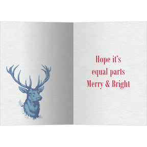 Merry Reindeer Christmas Cards 10pk