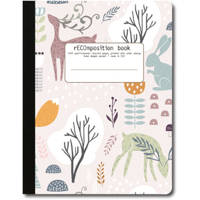 Woodlands Recycled ECO Composition Notebook