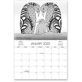 Zoo Life Coloring Calendar