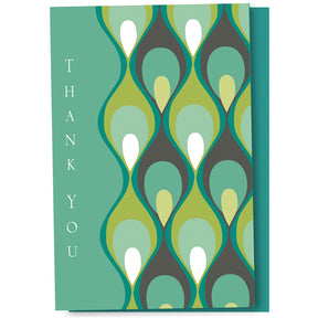 Groovy Feathers Thank You Cards 12pk