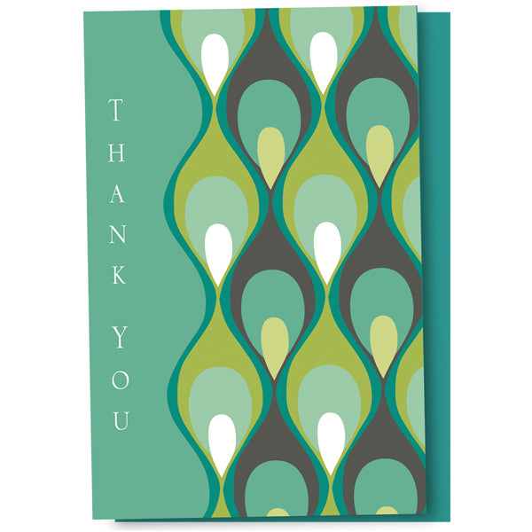 Groovy Feathers Thank You Cards 12pk