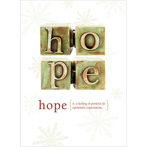 Hope Holiday Greeting Cards 10pk