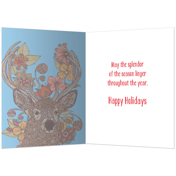 Vibrant Reindeer Holiday Greeting Cards 10pk