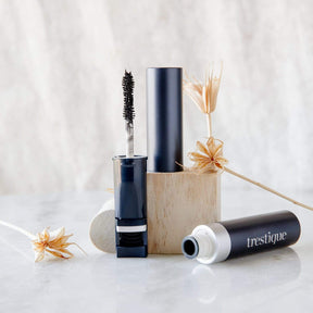 TRESTIQUE Icelandic Black Laquer Good Vibes Mascara- BlakcZero Waste Makeup, Refillable, Vegan, All Natural