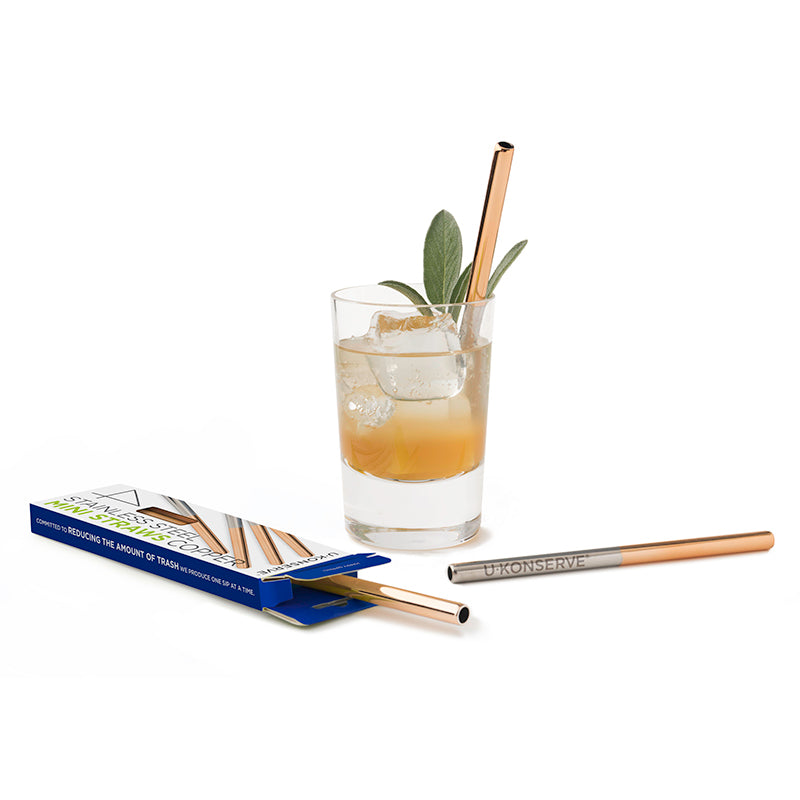 Metal Straws Short,Small Straw for Cocktail,Mini Stainless Steel Kids  Drinking Straws,Reusable Cocktails Coffee Bar Straws with Cleanning Brush  for