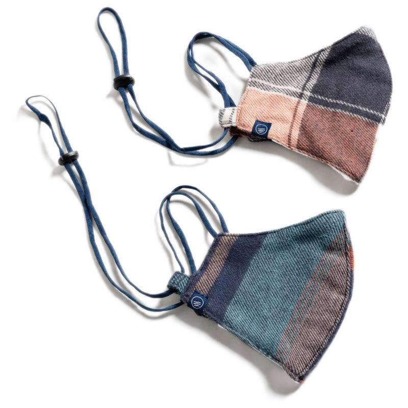 Paracord Hemp Blend Reusable Face Mask - 2pk