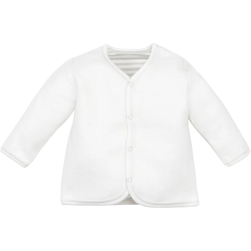 Organic Cotton Sherpa Front Snap Baby Jacket