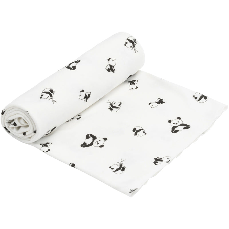 Panda Print Organic Cotton Swaddle Blanket